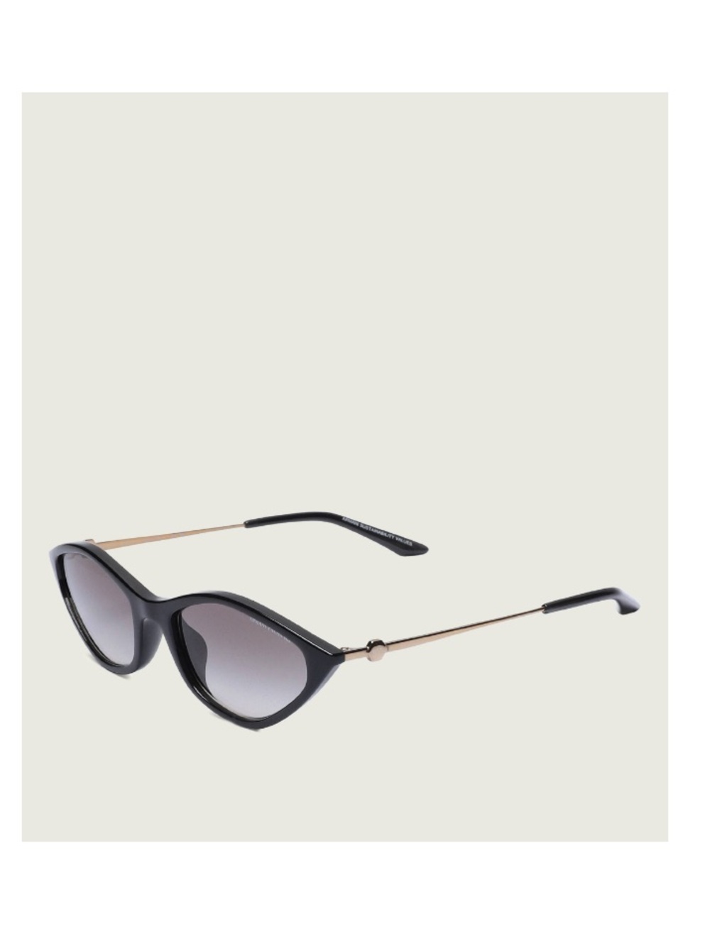 Armani Exchange Black Cat-Eye Sunglasses